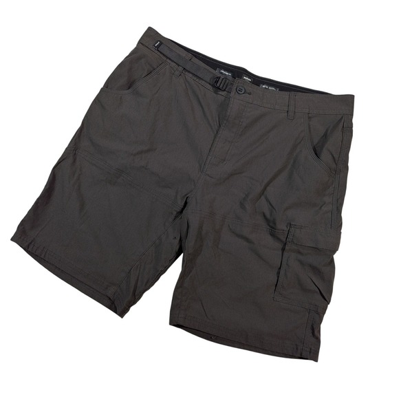Prana Other - Prana Zion Charcoal Gray Hiking Cargo Shorts Mens 38 Stretch Nylon Standard Fit